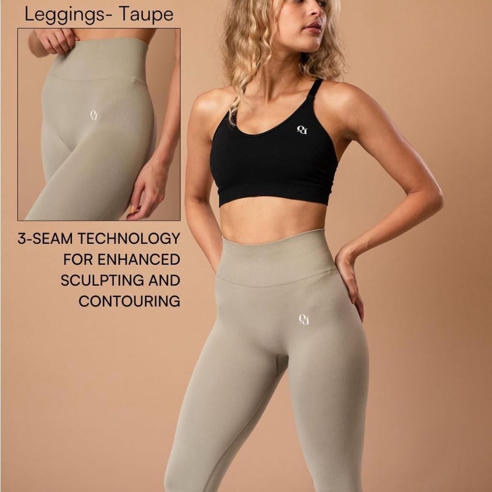 Own U - Taupe High-Waisted Leggings
